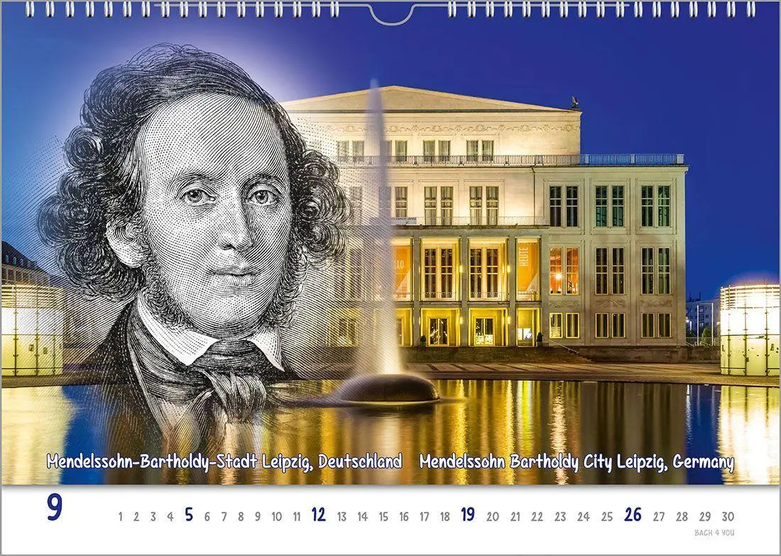 Bild: 9783969031490 | Komponisten-Kalender, ein Musik-Kalender 2027, DIN A3 | Peter Bach Jr.
