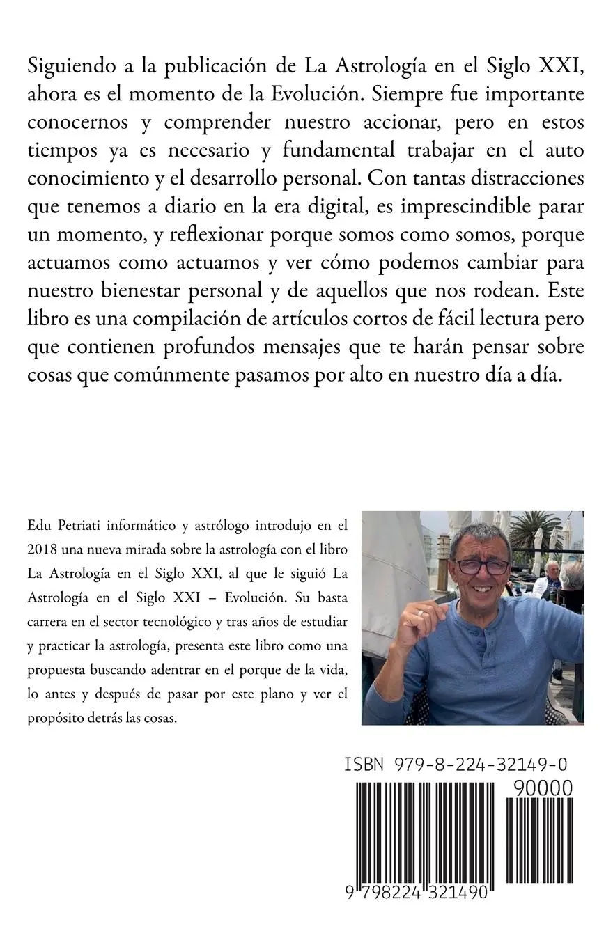 Rückseite: 9798224321490 | La Astrologia en el Siglo XXI - La Evolucion | Edu Petriati | Buch