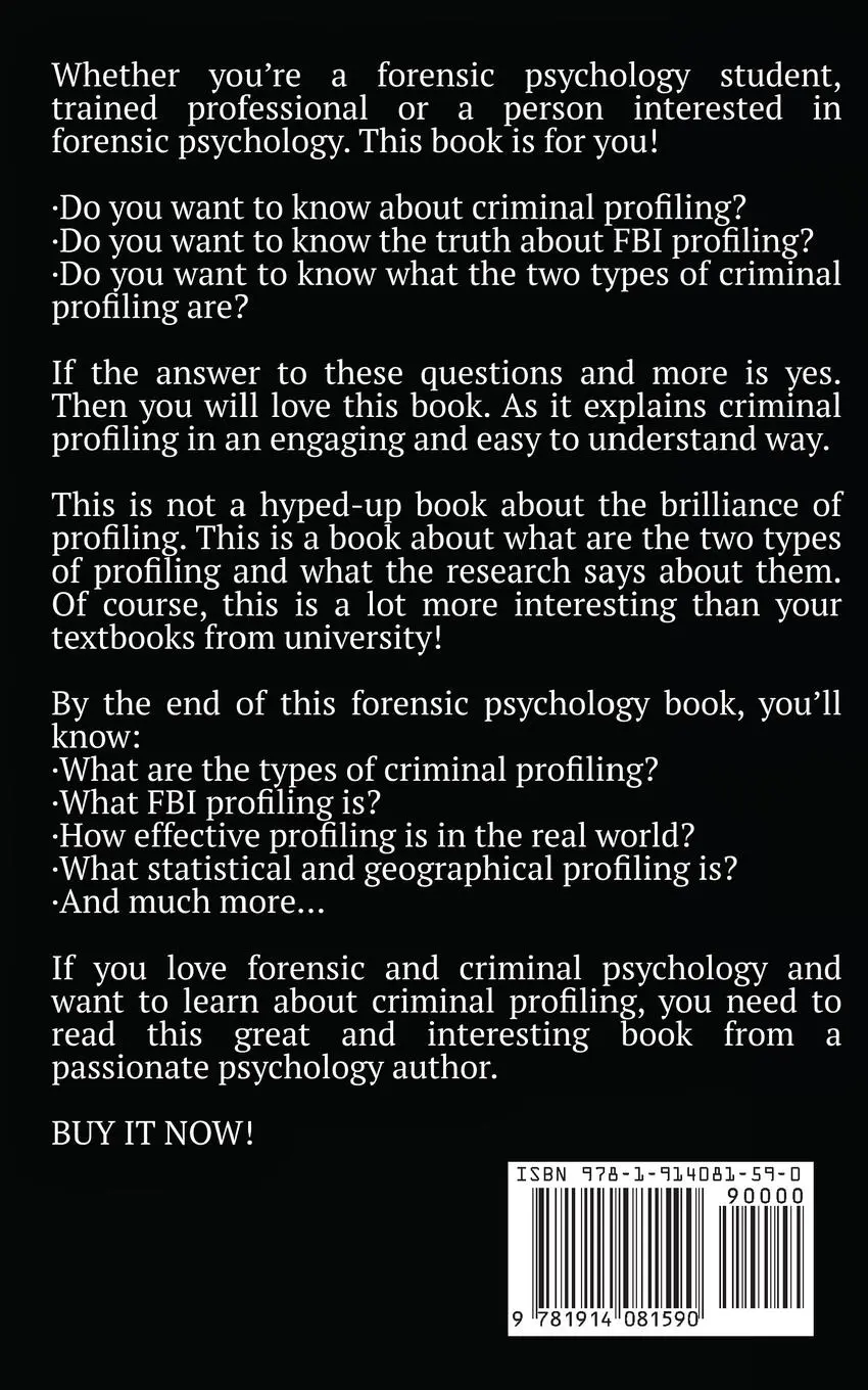 Rückseite: 9781914081590 | Criminal Profiling | Connor Whiteley | Taschenbuch | Englisch | 2021