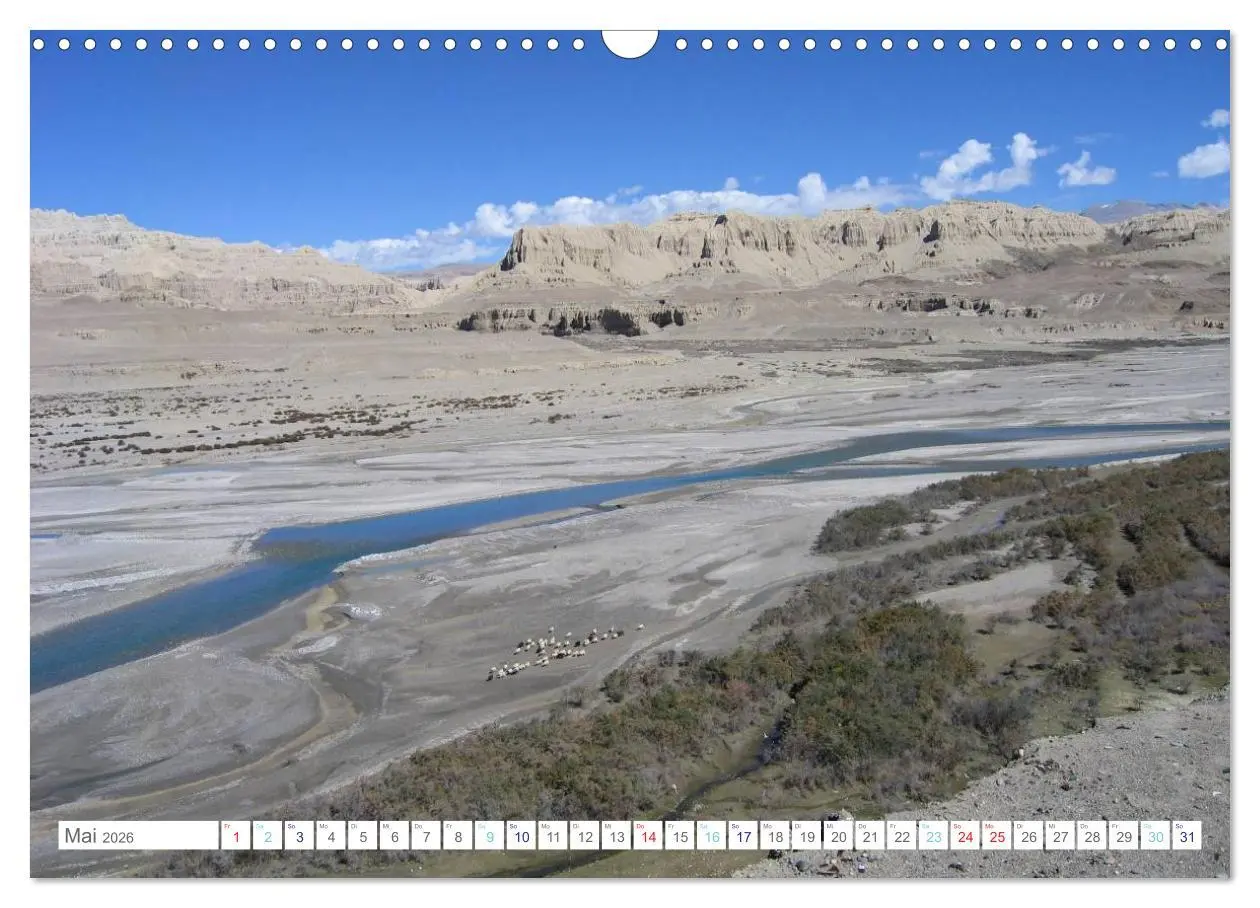 Bild: 9783516111590 | Tibet (Wandkalender 2026 DIN A3 quer), CALVENDO Monatskalender | Pickl