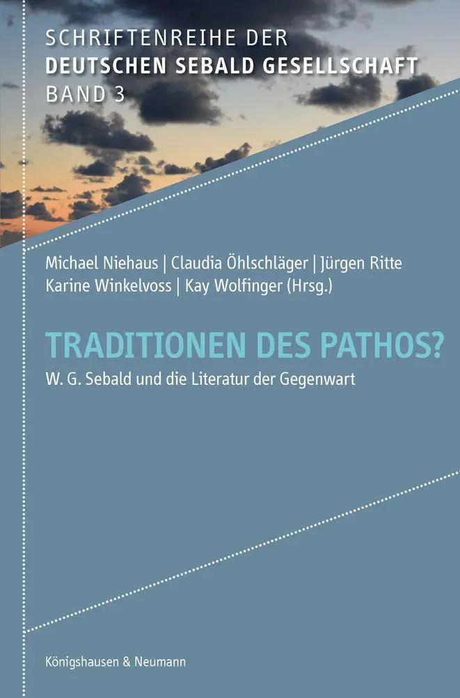 Cover: 9783826081590 | Traditionen des Pathos? | W. G. Sebald und die Literatur der Gegenwart