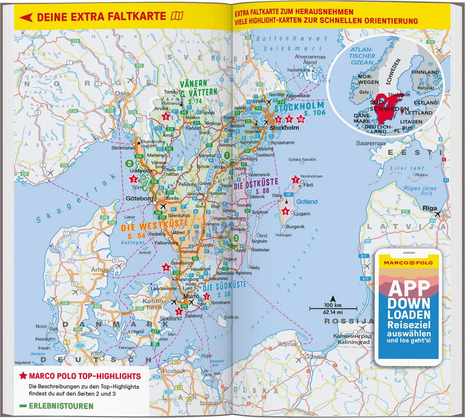 Bild: 9783829741590 | MARCO POLO Reiseführer Südschweden, Stockholm | Tatjana Reiff | Buch