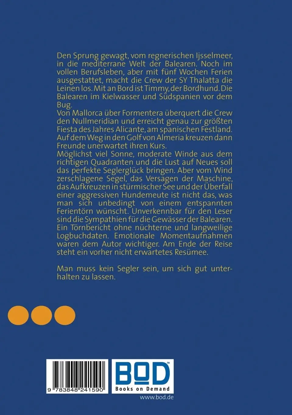Rückseite: 9783848241590 | Wir segeln zum Golf von Almeria | Walter Vollstädt | Taschenbuch