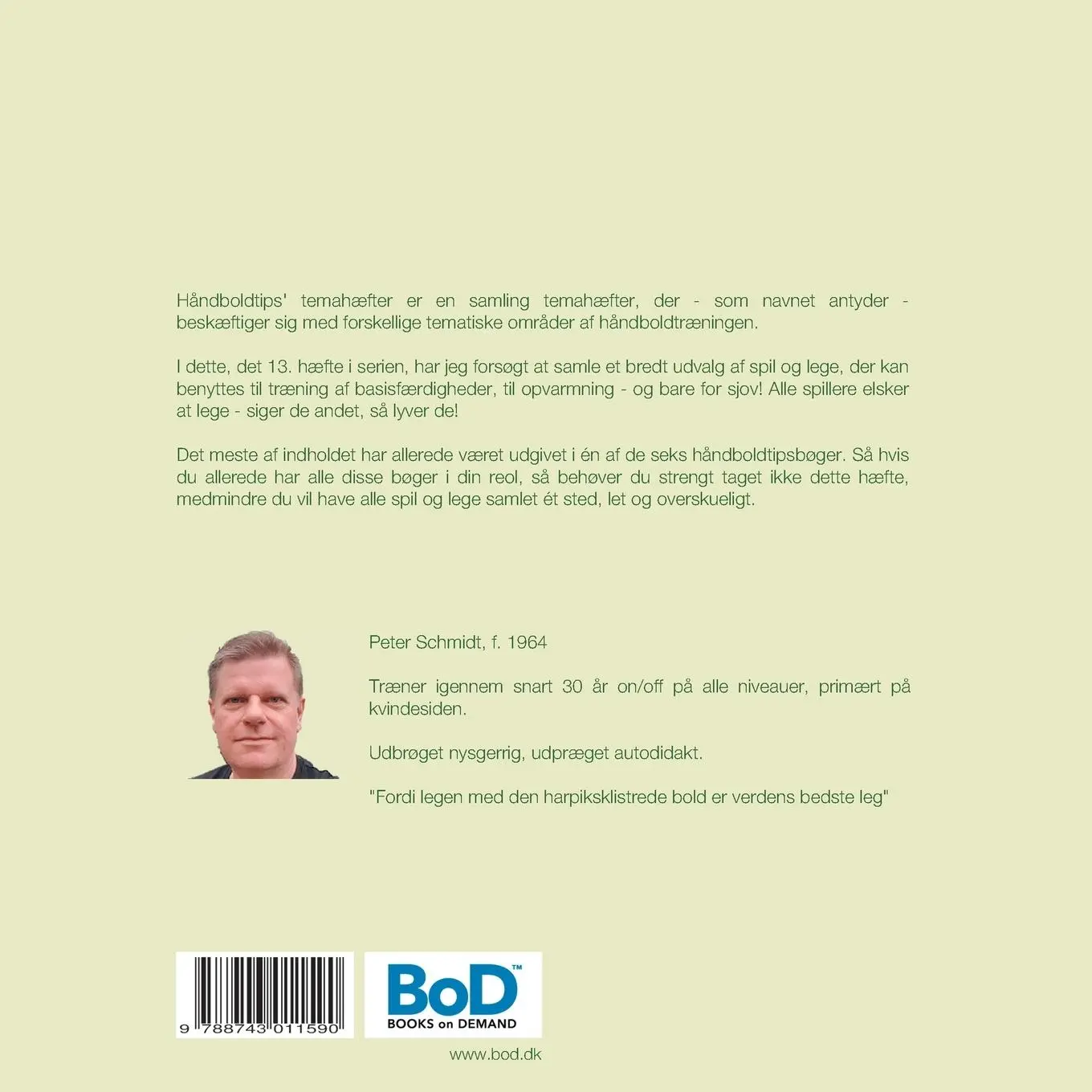 Rückseite: 9788743011590 | Håndboldrelaterede spil og lege | Peter Schmidt | Taschenbuch | 160 S.