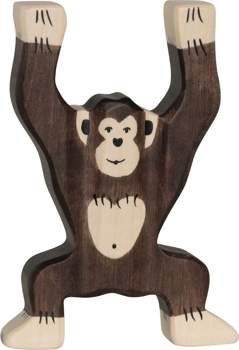 Cover: 4013594801690 | Schimpanse, stehend | ca. 9 x 2,3 x 13 cm, Holz, per Stück | Deutsch