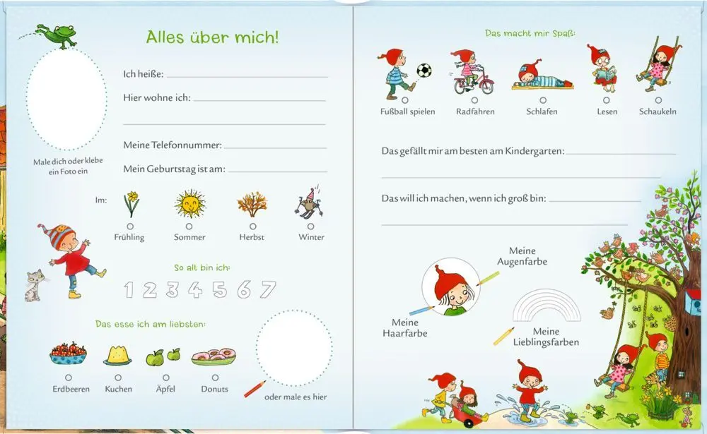 Bild: 4050003951690 | Freundebuch Meine Kindergarten-Freunde - Mit Wimmelspaß | Outi Kaden