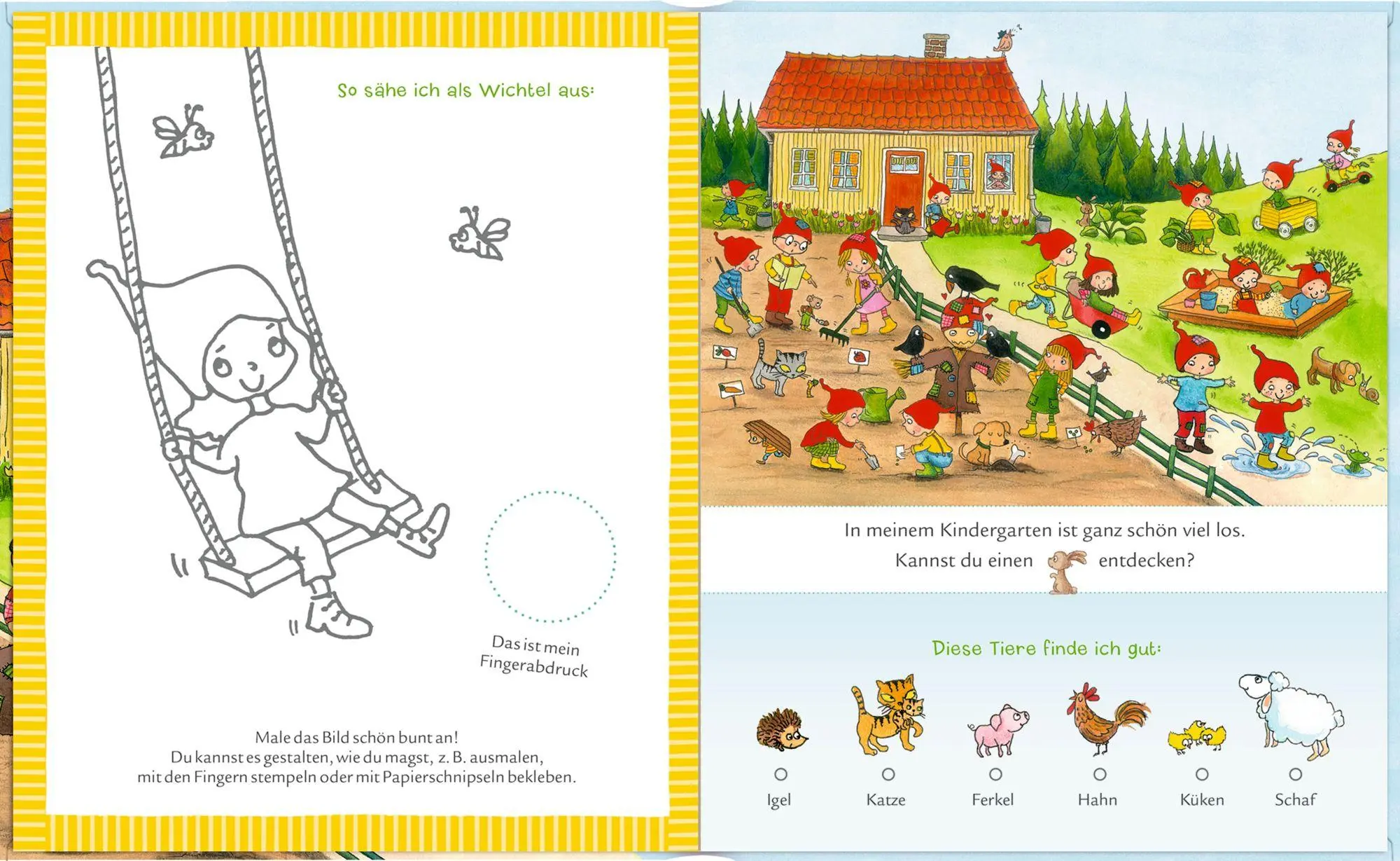 Bild: 4050003951690 | Freundebuch Meine Kindergarten-Freunde - Mit Wimmelspaß | Outi Kaden