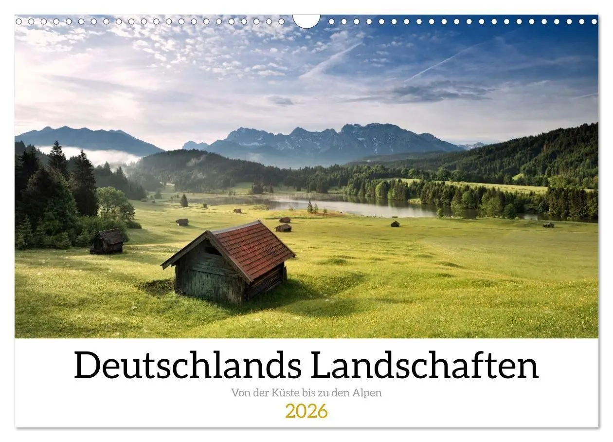 Cover: 9783516721690 | Deutschlands Landschaften 2026 - Von der Küste bis zu den Alpen...