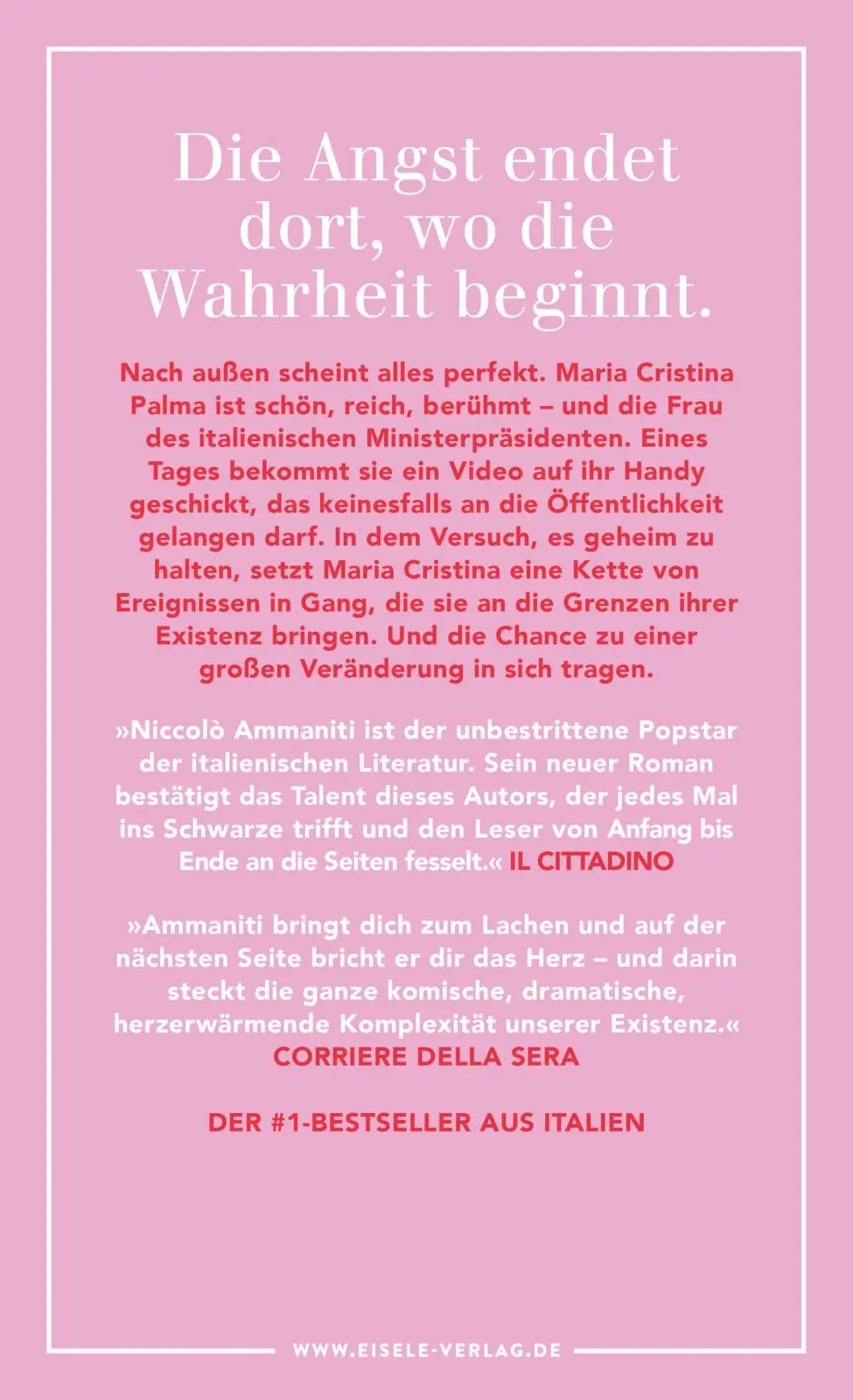 Rückseite: 9783961611690 | Intimleben | Niccolò Ammaniti | Buch | 368 S. | Deutsch | 2023