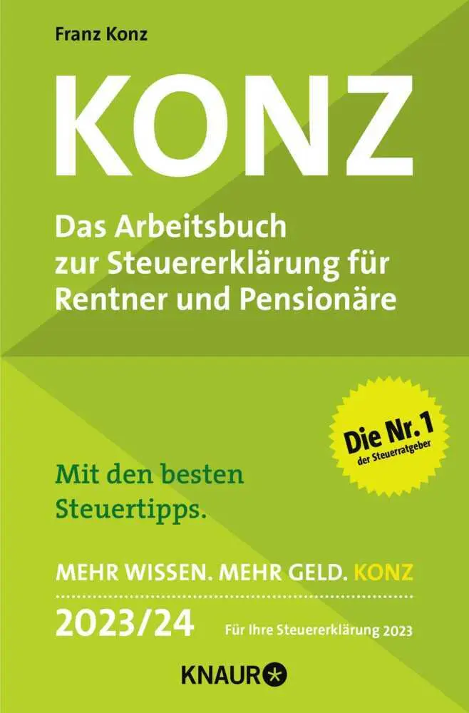 Cover: 9783426791790 | Konz, Das Arbeitsbuch zur Steuererklärung für Rentner und...