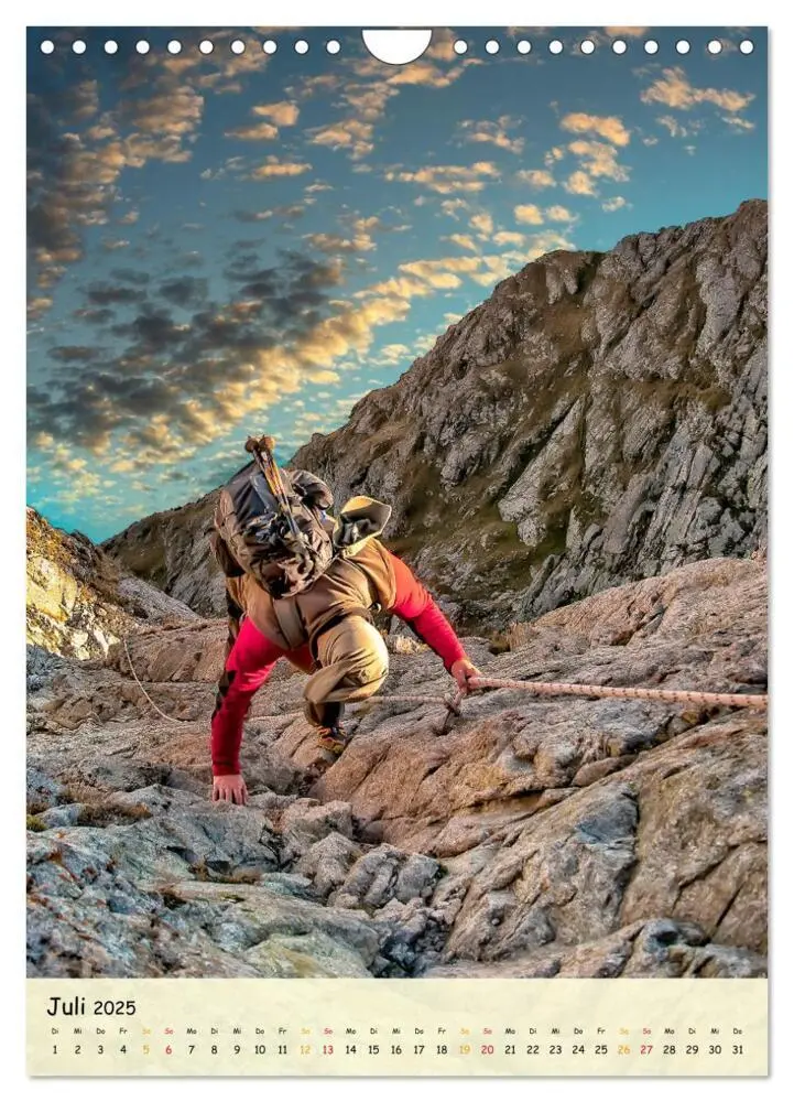 Bild: 9783435911790 | Klettern - Adrenalin pur (Wandkalender 2025 DIN A4 hoch), CALVENDO...