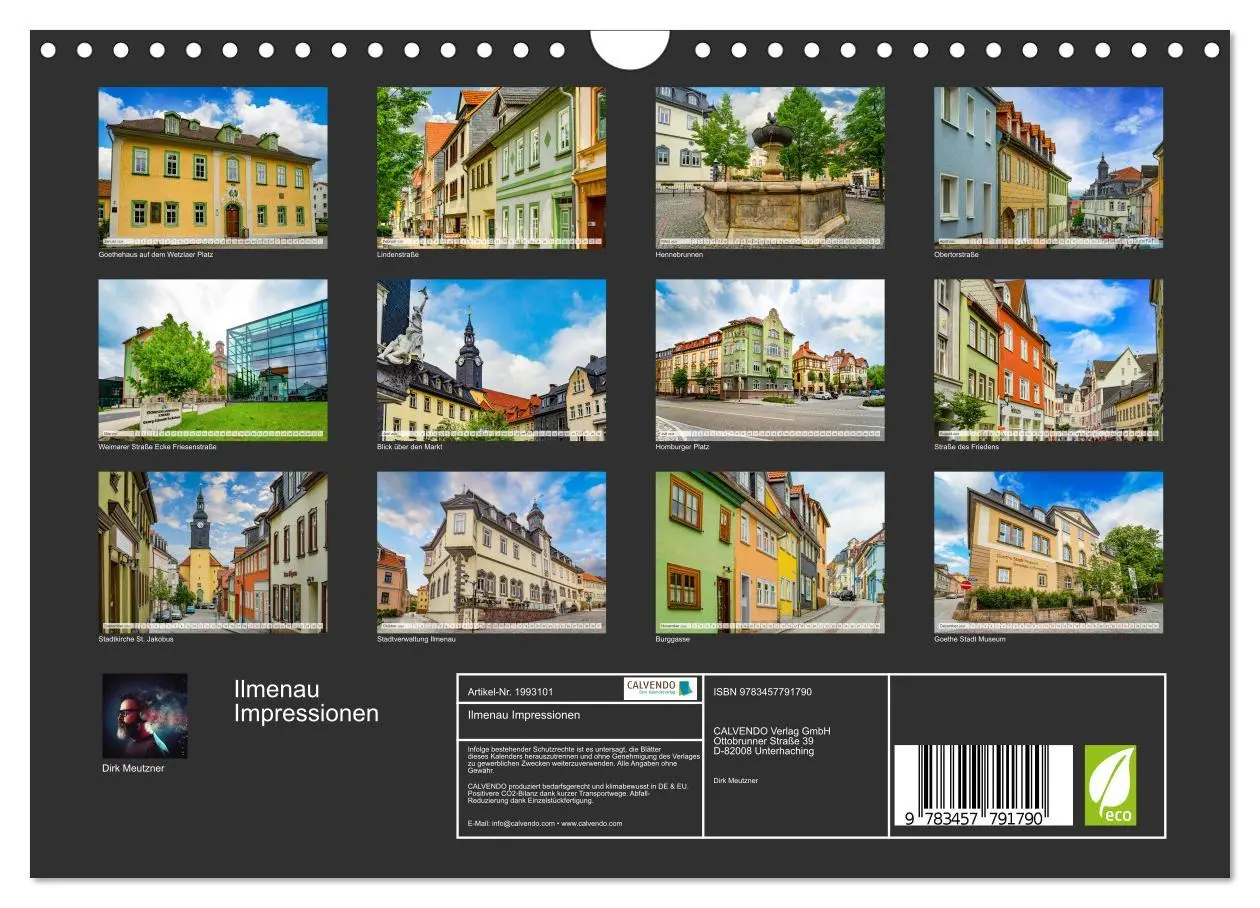 Bild: 9783457791790 | Ilmenau Impressionen (Wandkalender 2026 DIN A4 quer), CALVENDO...