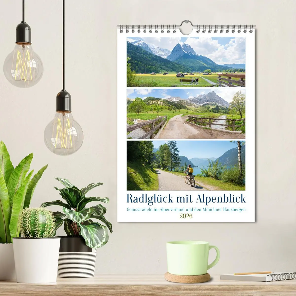 Bild: 9783516331790 | Radlglück mit Alpenblick 2026 (Wandkalender 2026 DIN A4 hoch),...