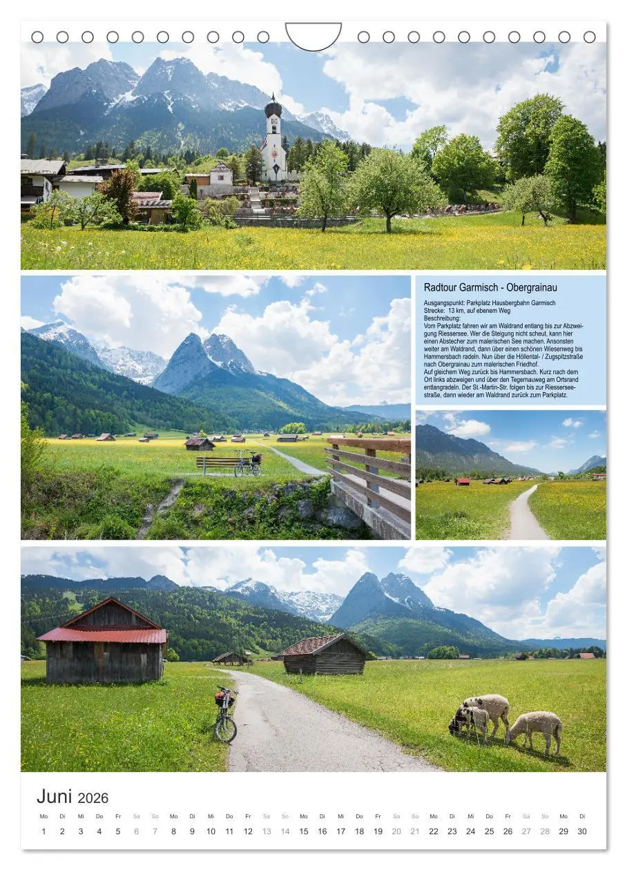 Bild: 9783516331790 | Radlglück mit Alpenblick 2026 (Wandkalender 2026 DIN A4 hoch),...