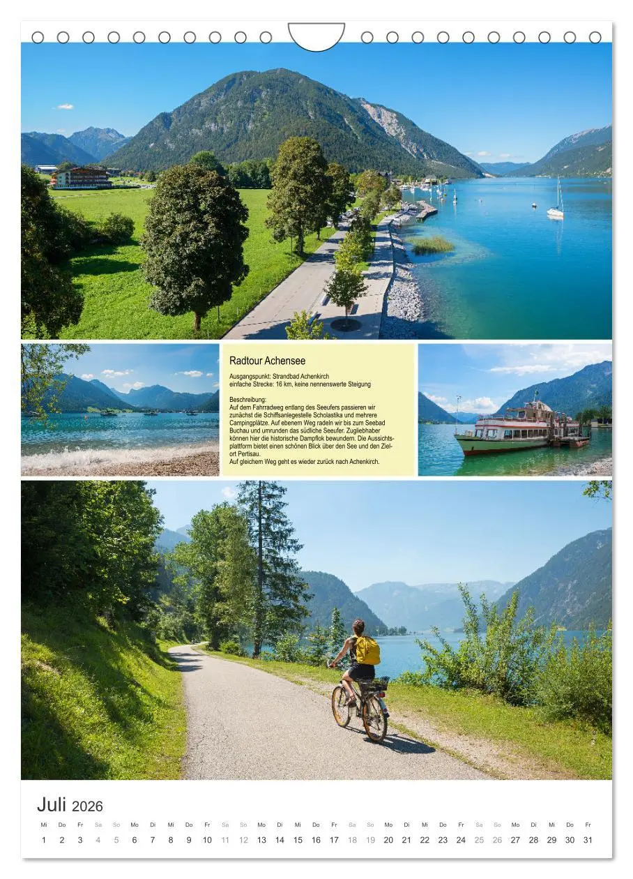 Bild: 9783516331790 | Radlglück mit Alpenblick 2026 (Wandkalender 2026 DIN A4 hoch),...