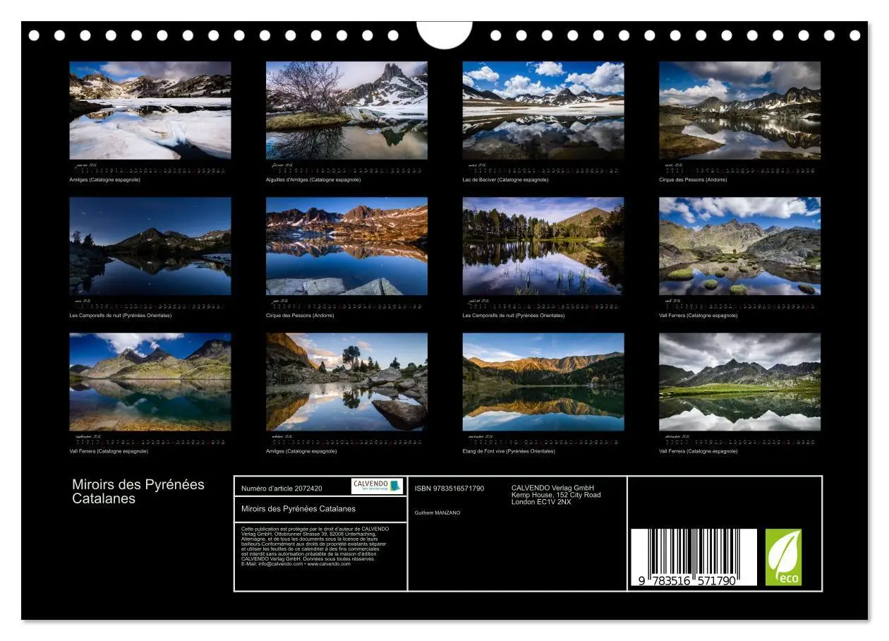 Bild: 9783516571790 | Miroirs des Pyrénées Catalanes (Calendrier mural 2026 DIN A4...