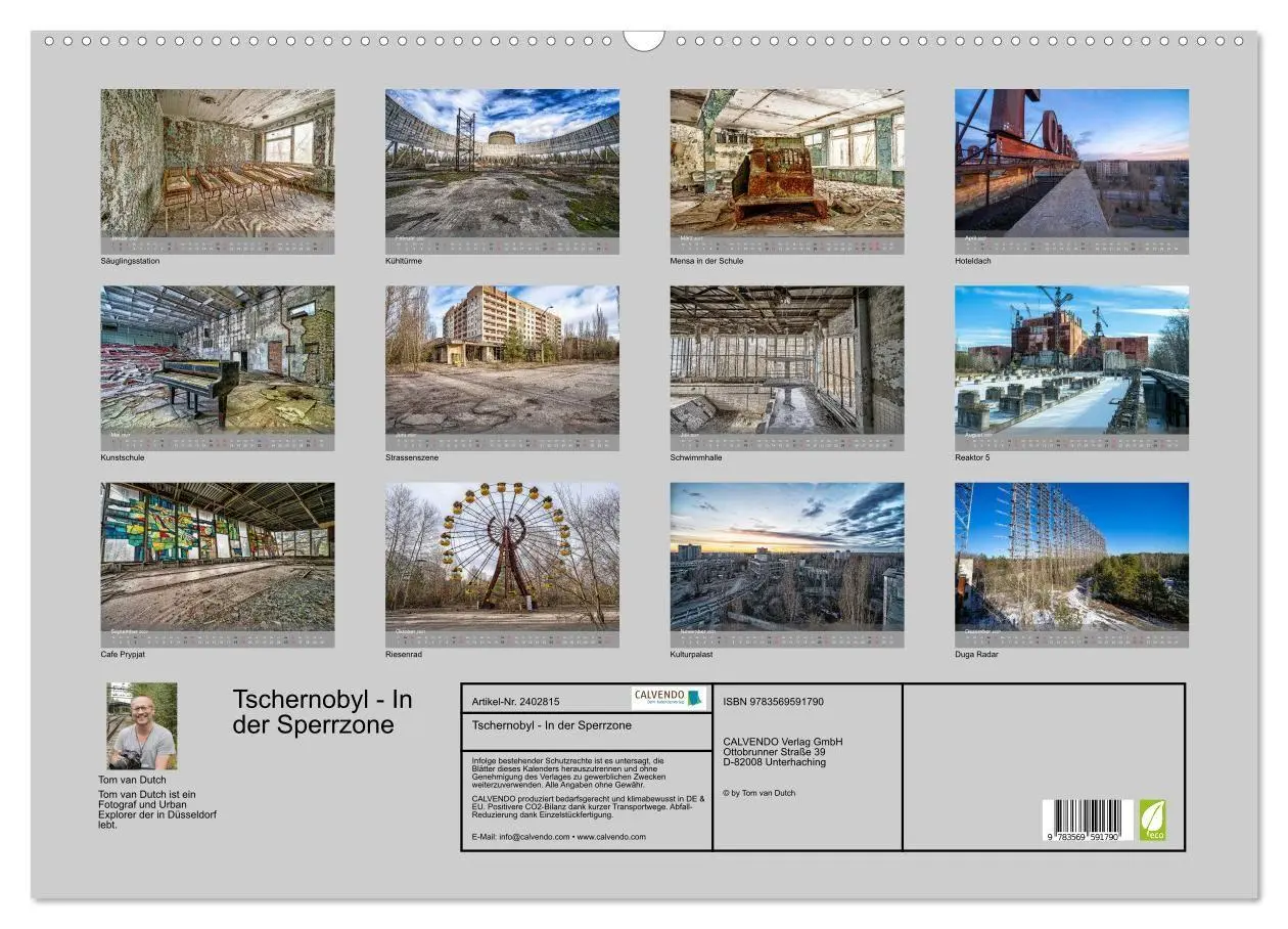 Bild: 9783569591790 | Tschernobyl - In der Sperrzone (Wandkalender 2027 DIN A2 quer),...