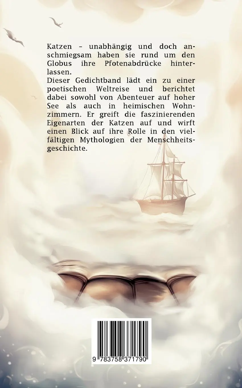 Rückseite: 9783758371790 | Von Schiffskatzen &amp; Schmusetigern | Illustrierte Katzengedichte | Buch