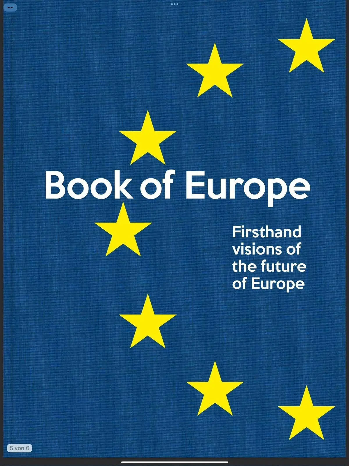 Cover: 9783905881790 | Book of Europe | Firsthand visions of the future of Europe | Ospelt