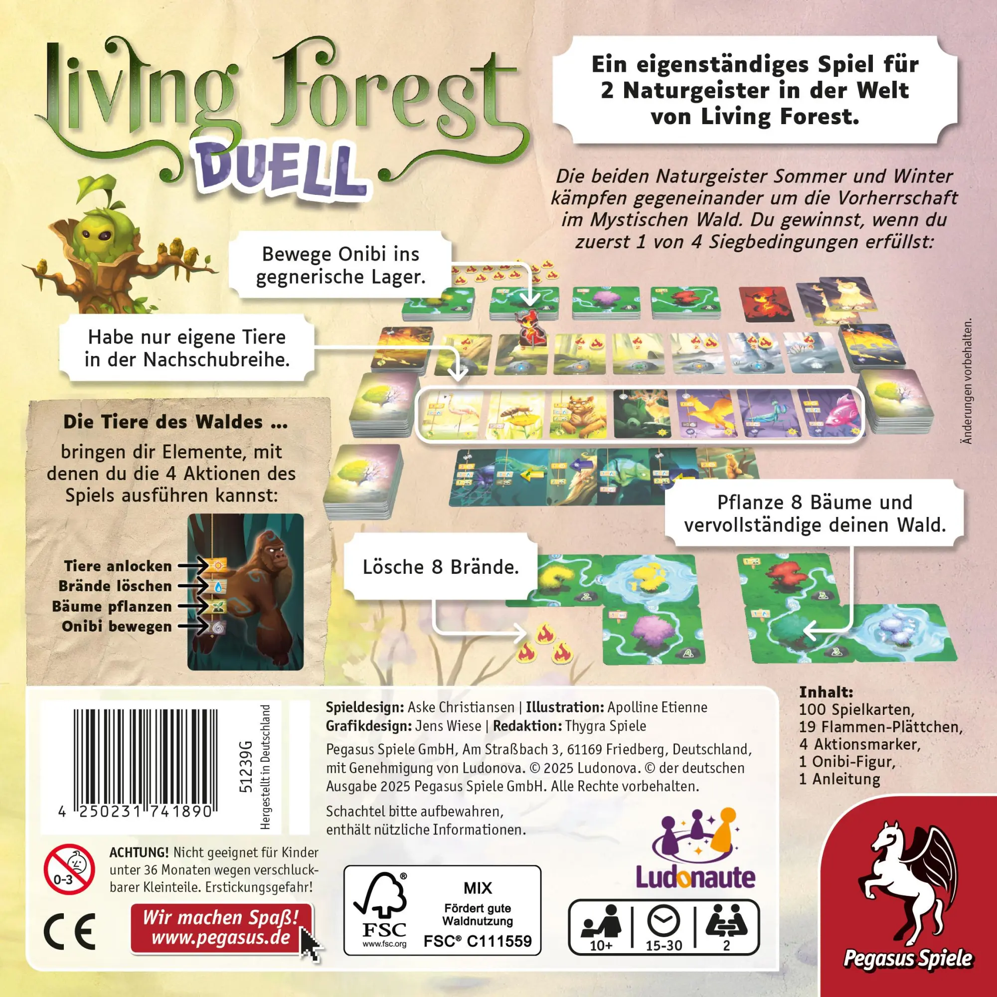 Bild: 4250231741890 | Living Forest Duell | Aske Christiansen | Spiel | 51239G | Deutsch