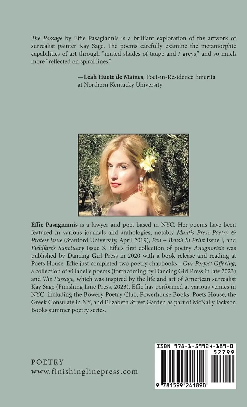 Rückseite: 9781599241890 | The Passage | Effie Pasagiannis | Buch | Englisch | 2023