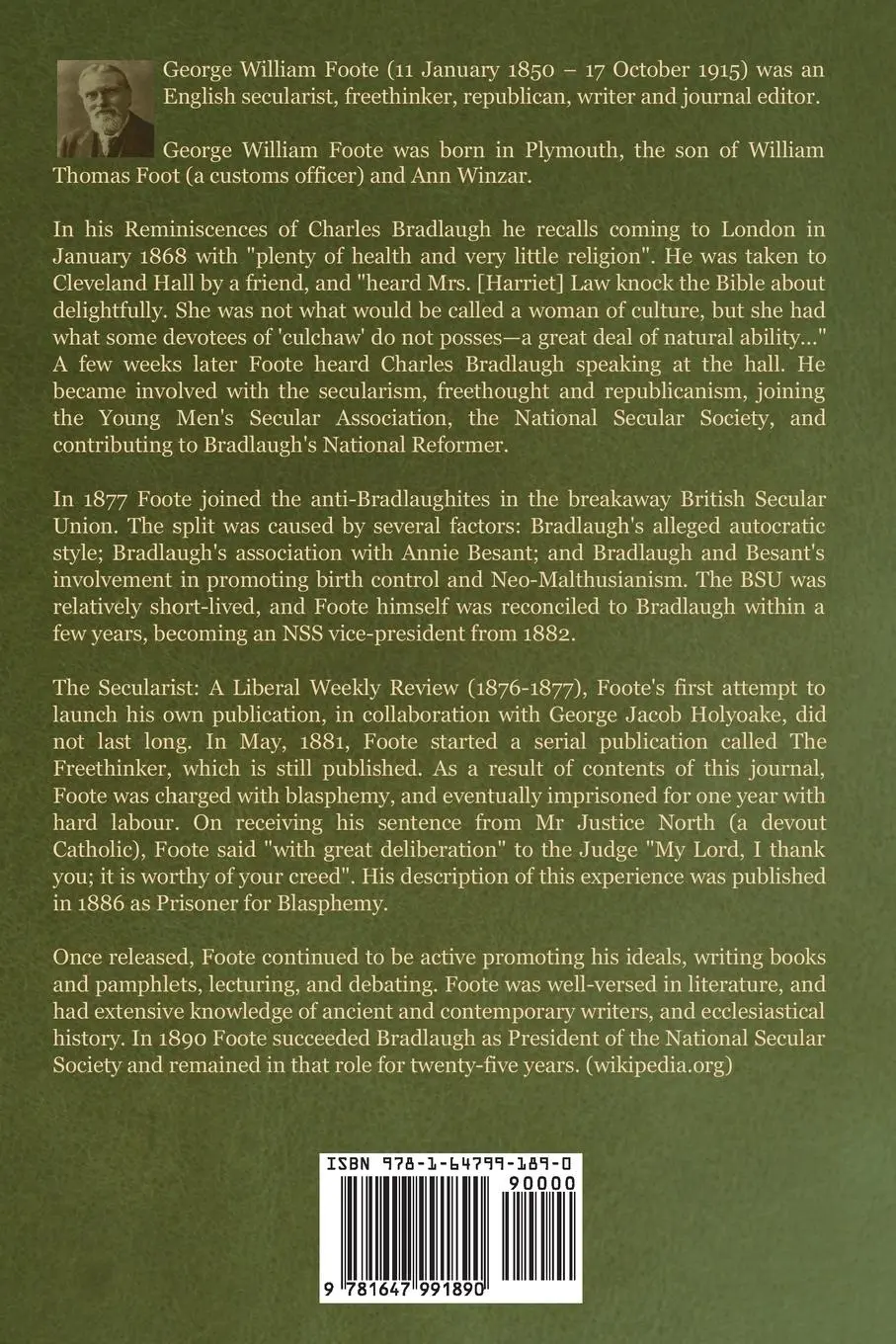 Rückseite: 9781647991890 | The Book of God | In the Light of the Higher Criticism | G. W. Foote