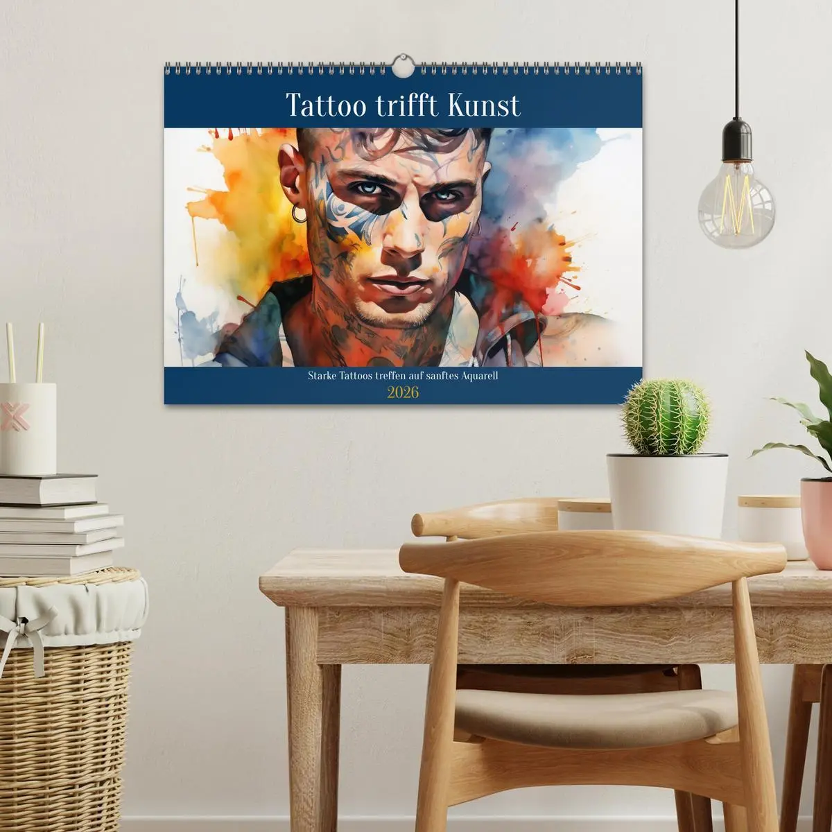 Bild: 9783457471890 | Tattoo trifft Kunst (Wandkalender 2026 DIN A3 quer), CALVENDO...
