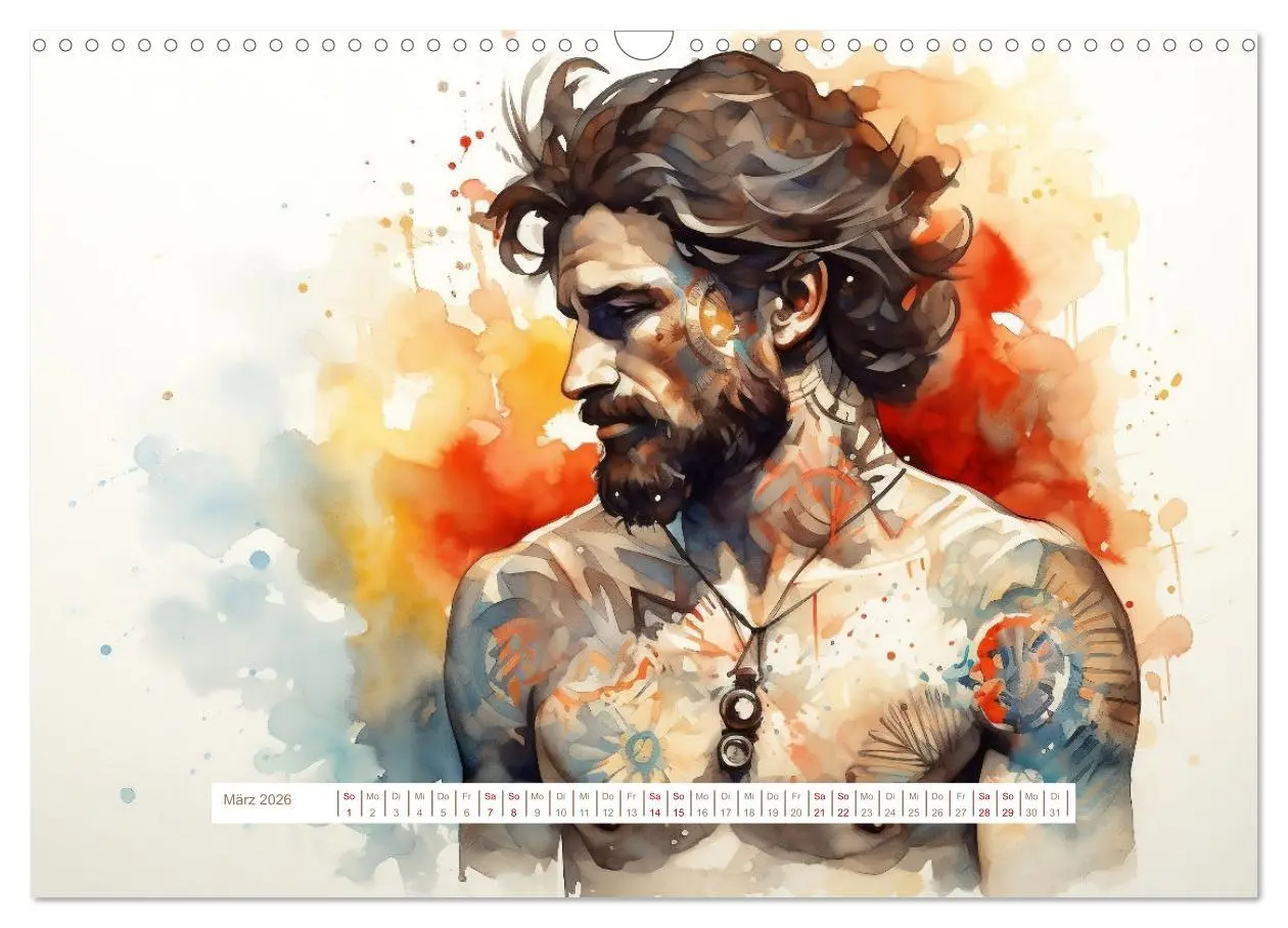 Bild: 9783457471890 | Tattoo trifft Kunst (Wandkalender 2026 DIN A3 quer), CALVENDO...
