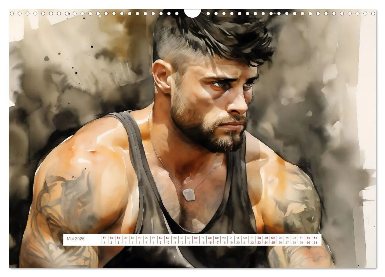 Bild: 9783457471890 | Tattoo trifft Kunst (Wandkalender 2026 DIN A3 quer), CALVENDO...