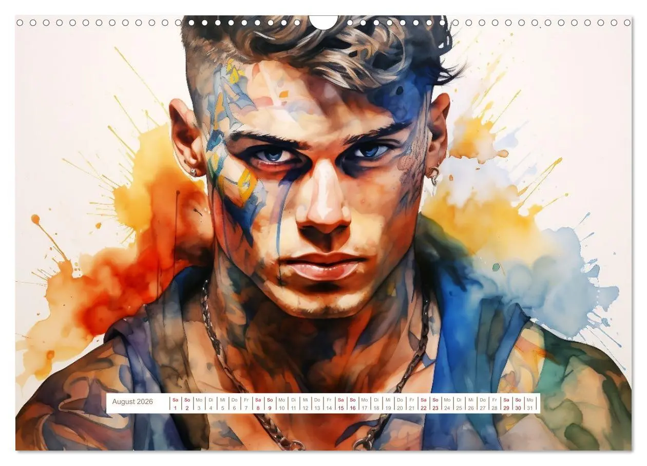 Bild: 9783457471890 | Tattoo trifft Kunst (Wandkalender 2026 DIN A3 quer), CALVENDO...