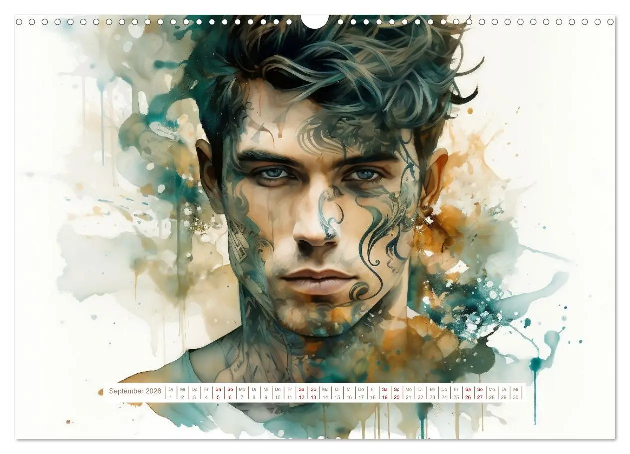 Bild: 9783457471890 | Tattoo trifft Kunst (Wandkalender 2026 DIN A3 quer), CALVENDO...