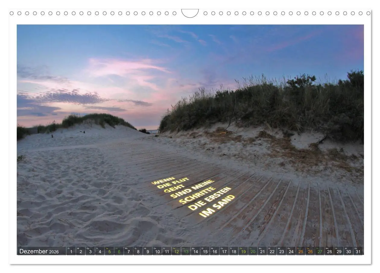 Bild: 9783457781890 | OP LANGEOOG (Wandkalender 2026 DIN A3 quer), CALVENDO Monatskalender