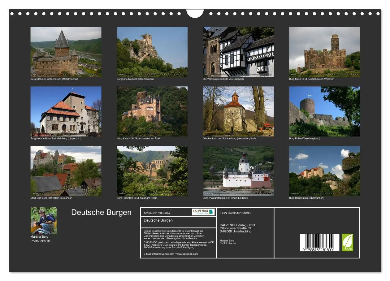 Bild: 9783516181890 | Deutsche Burgen (Wandkalender 2026 DIN A3 quer), CALVENDO...