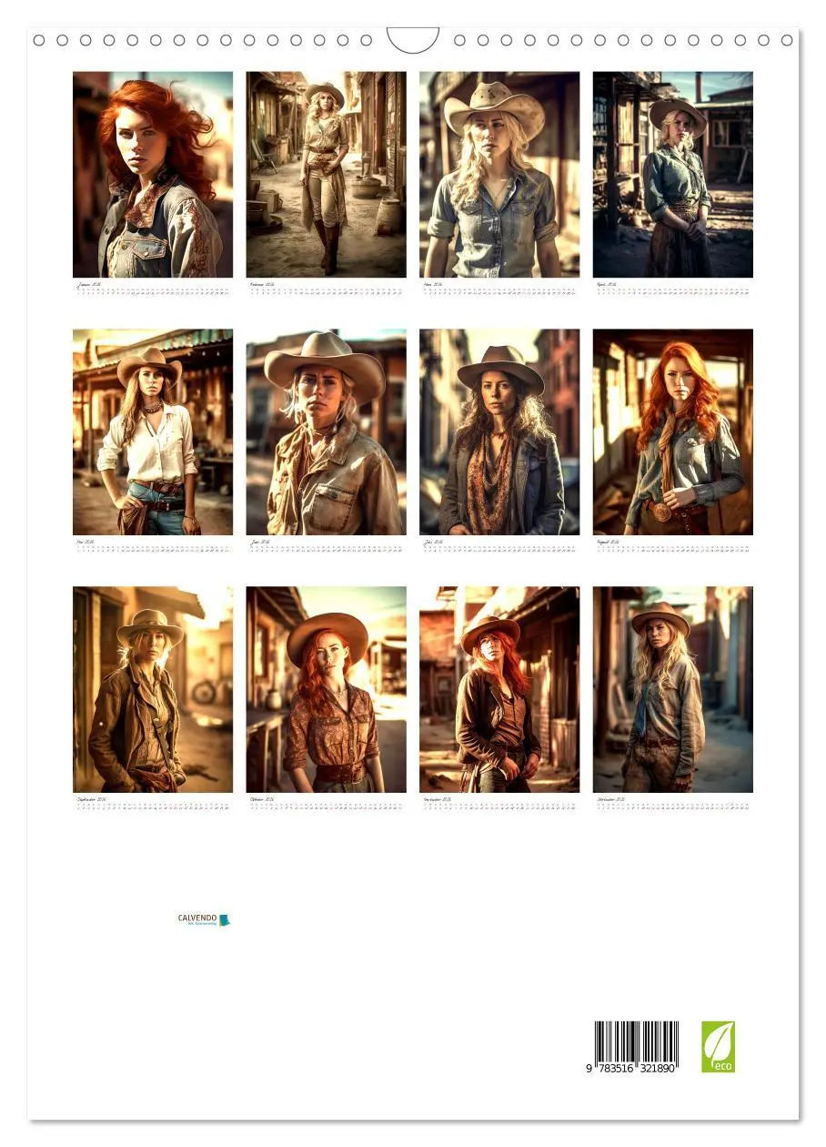 Bild: 9783516321890 | Starke Cowgirls (Wandkalender 2026 DIN A3 hoch), CALVENDO...
