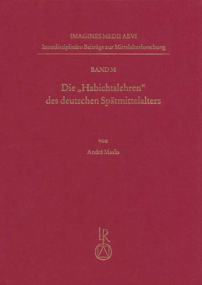 Cover: 9783954901890 | Die "Habichtslehren" des deutschen Spätmittelalters | André Maslo