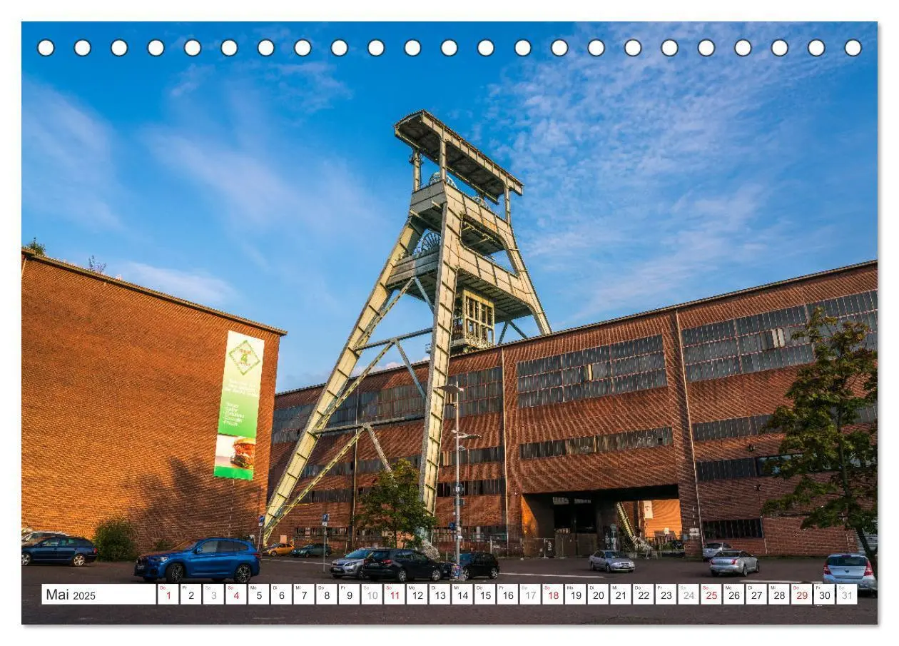 Bild: 9783383801990 | Die Zechen im Ruhrpott (Tischkalender 2025 DIN A5 quer), CALVENDO...
