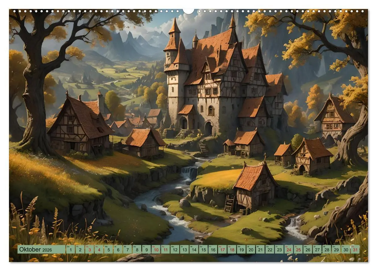 Bild: 9783457391990 | Mittelalterliche Städte und Burgen (Wandkalender 2026 DIN A2 quer),...