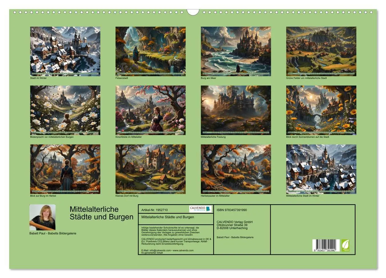 Bild: 9783457391990 | Mittelalterliche Städte und Burgen (Wandkalender 2026 DIN A2 quer),...