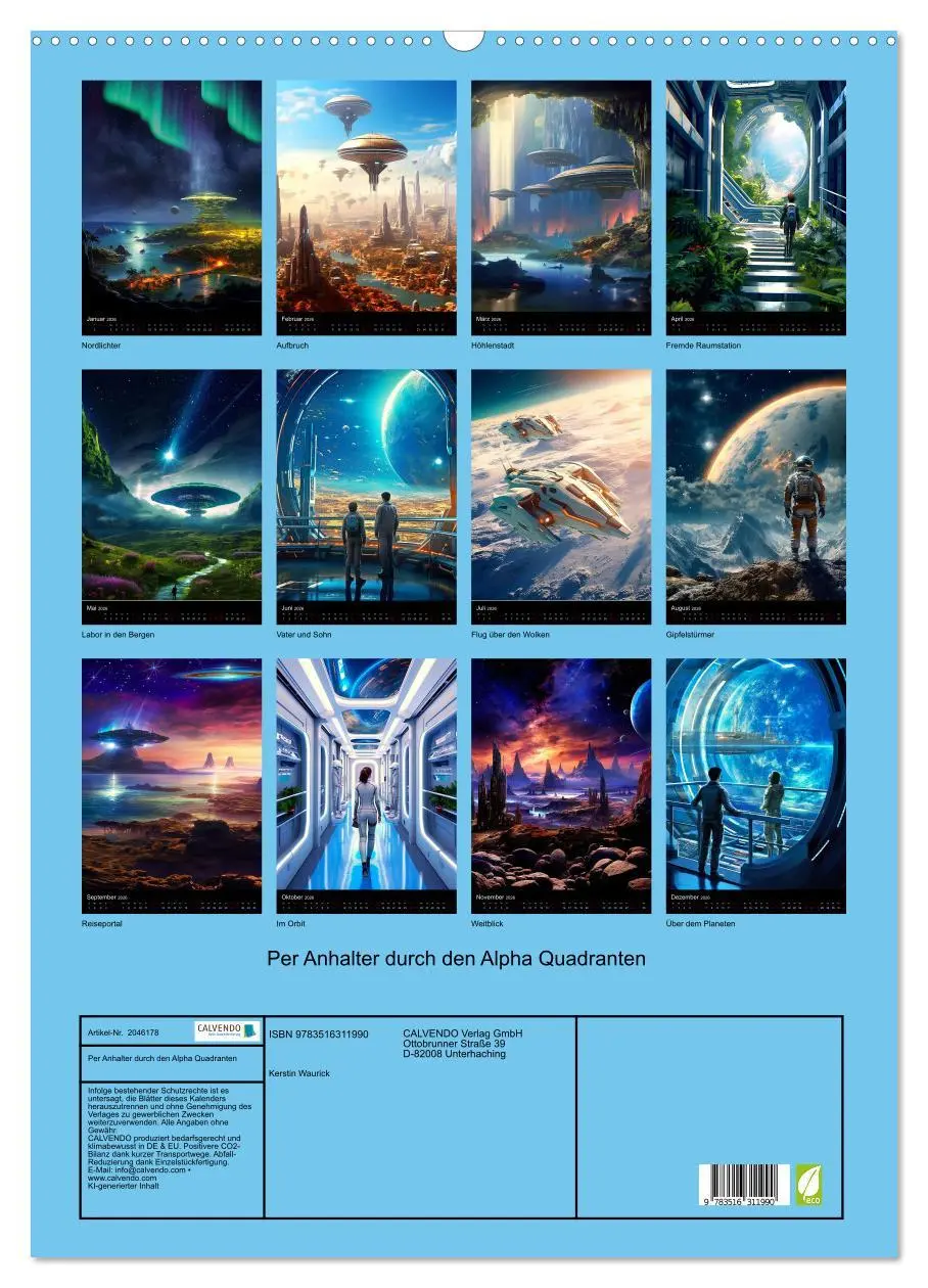 Bild: 9783516311990 | Per Anhalter durch den Alpha Quadranten (Wandkalender 2026 DIN A2...