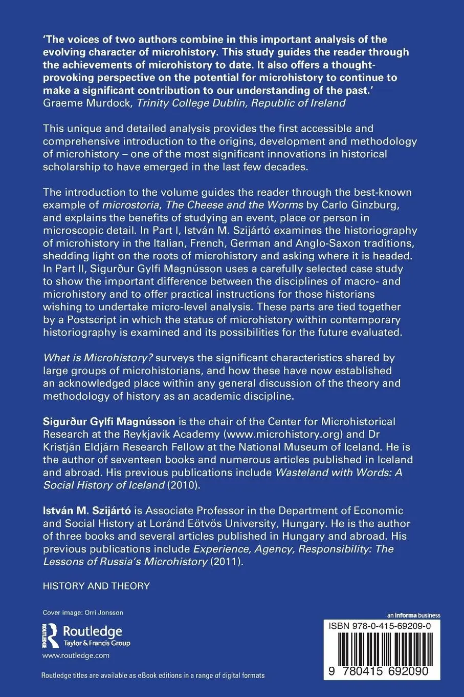 Rückseite: 9780415692090 | What is Microhistory? | Theory and Practice | Magnússon (u. a.) | Buch