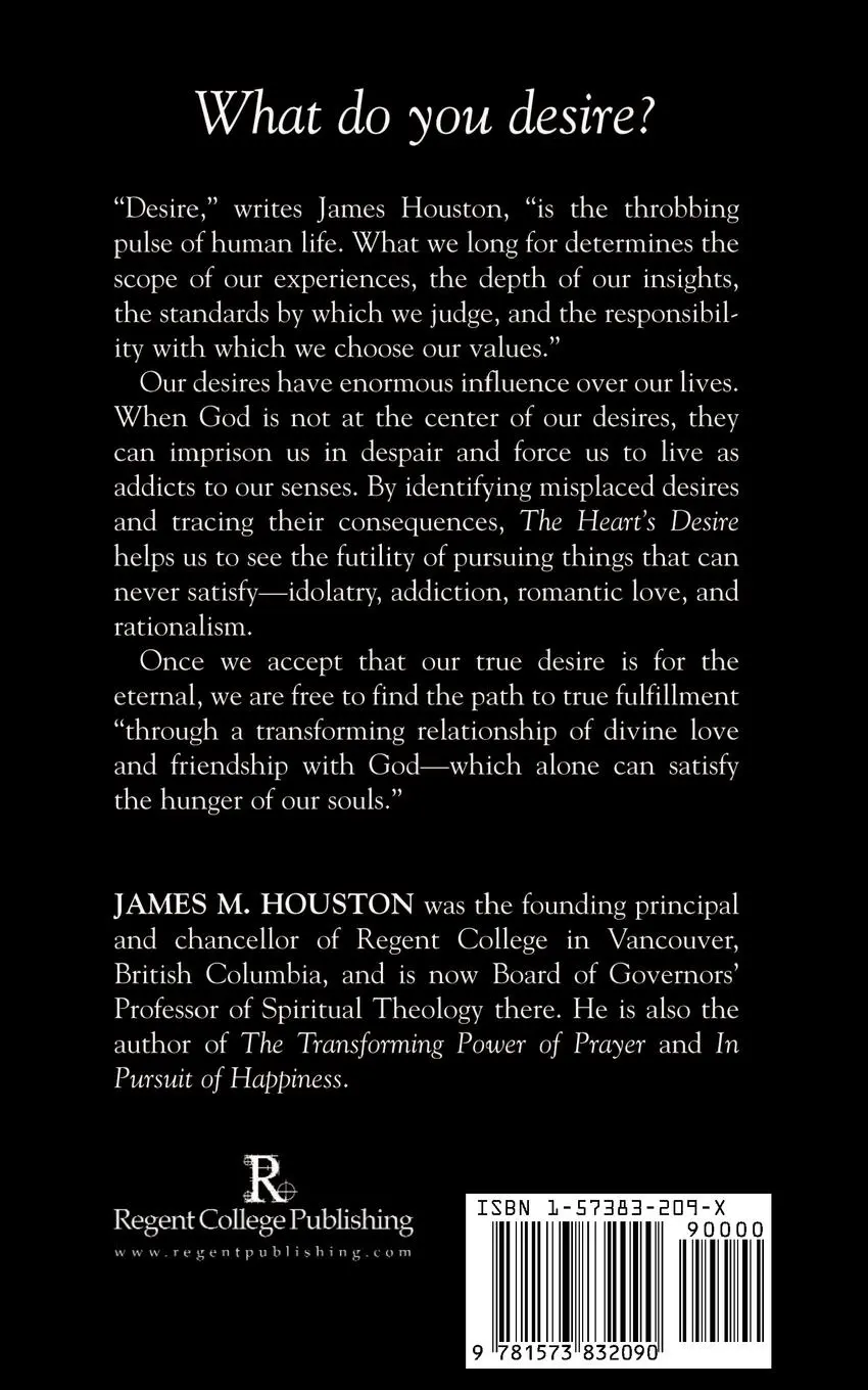 Rückseite: 9781573832090 | The Heart's Desire | Satisfying the Hunger of the Soul | Houston