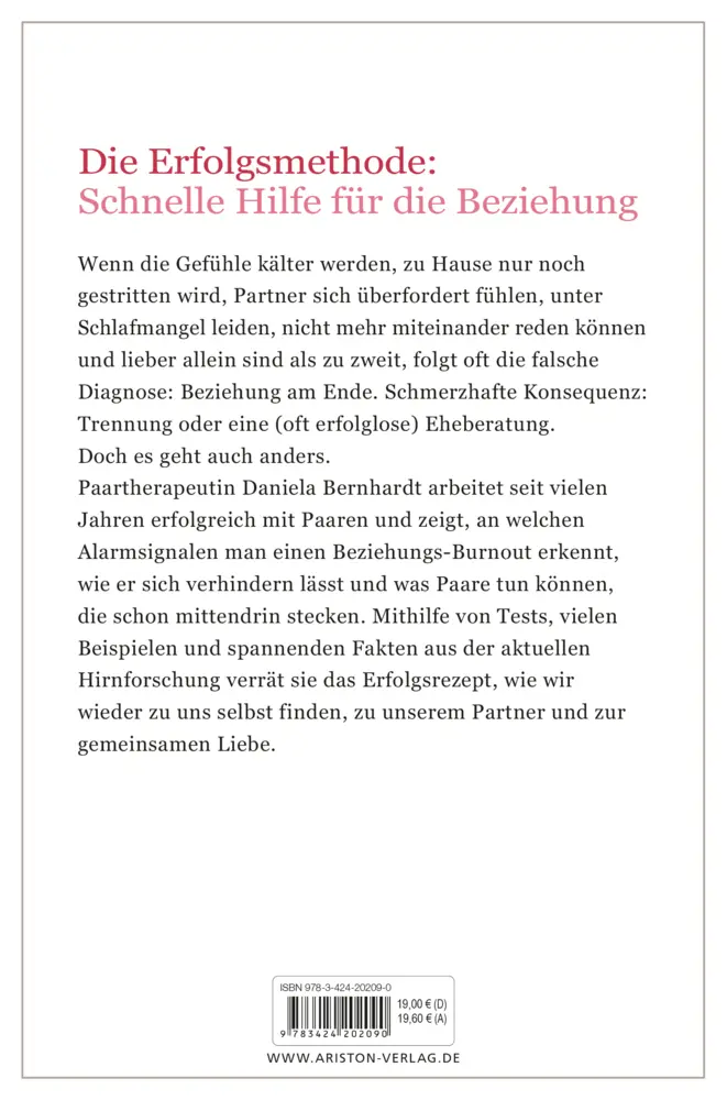 Bild: 9783424202090 | Raus aus dem Beziehungs-Burnout | Daniela Bernhardt | Taschenbuch