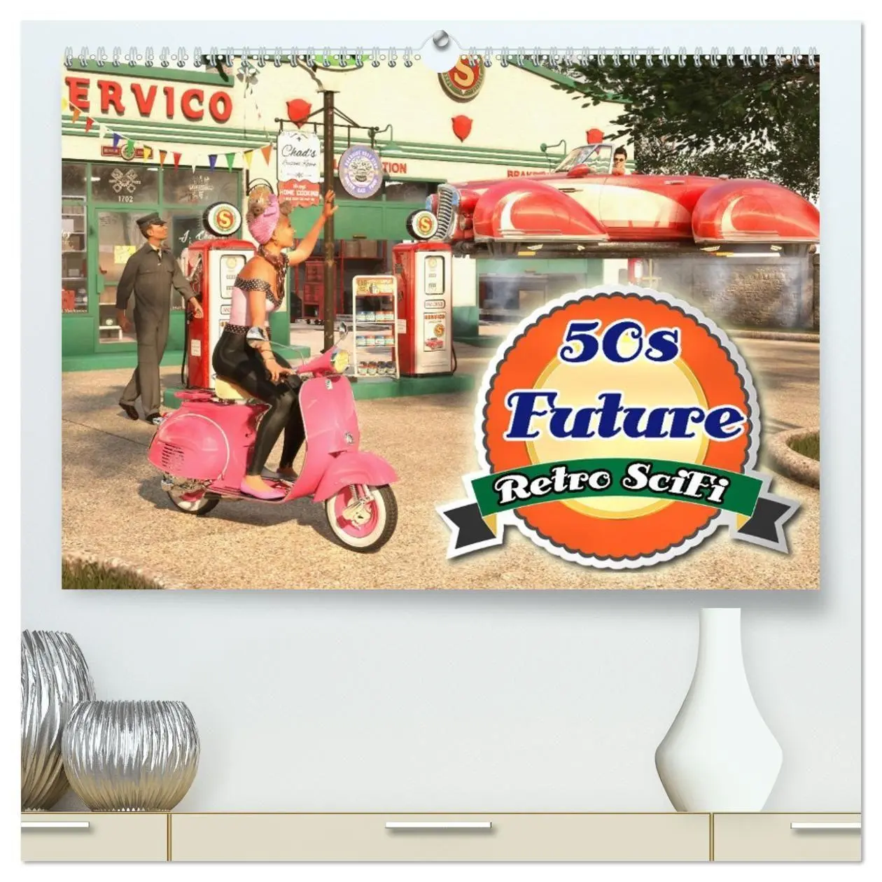 Cover: 9783569222090 | 50s Future - Retro SciFi (hochwertiger Premium Wandkalender 2027...
