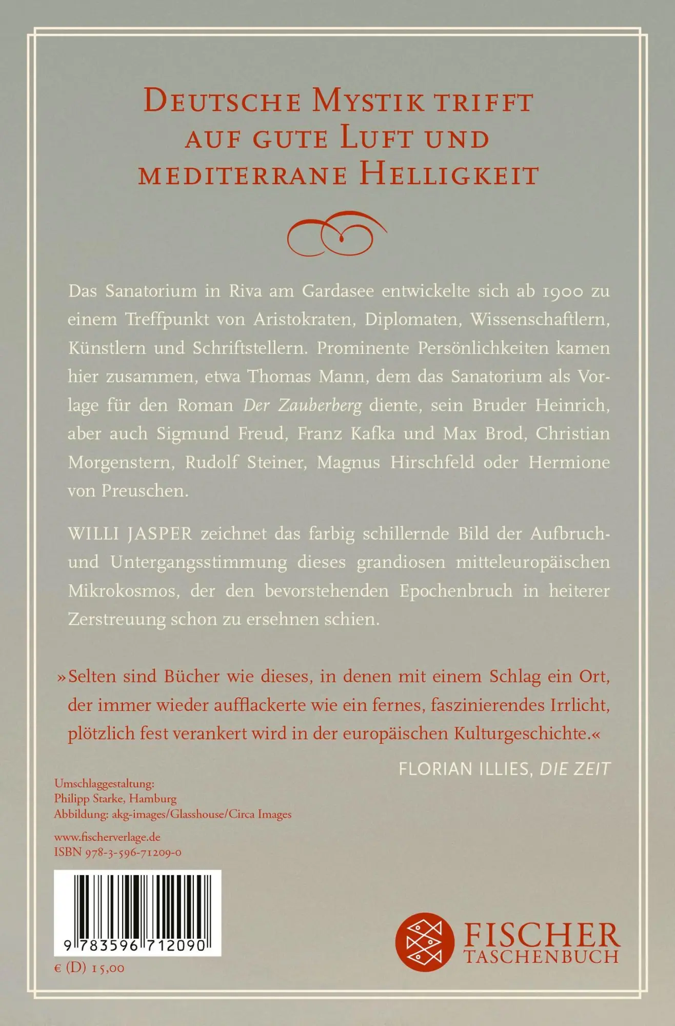 Rückseite: 9783596712090 | Zauberberg Riva | Das Sanatorium der Dichter und Denker | Willi Jasper