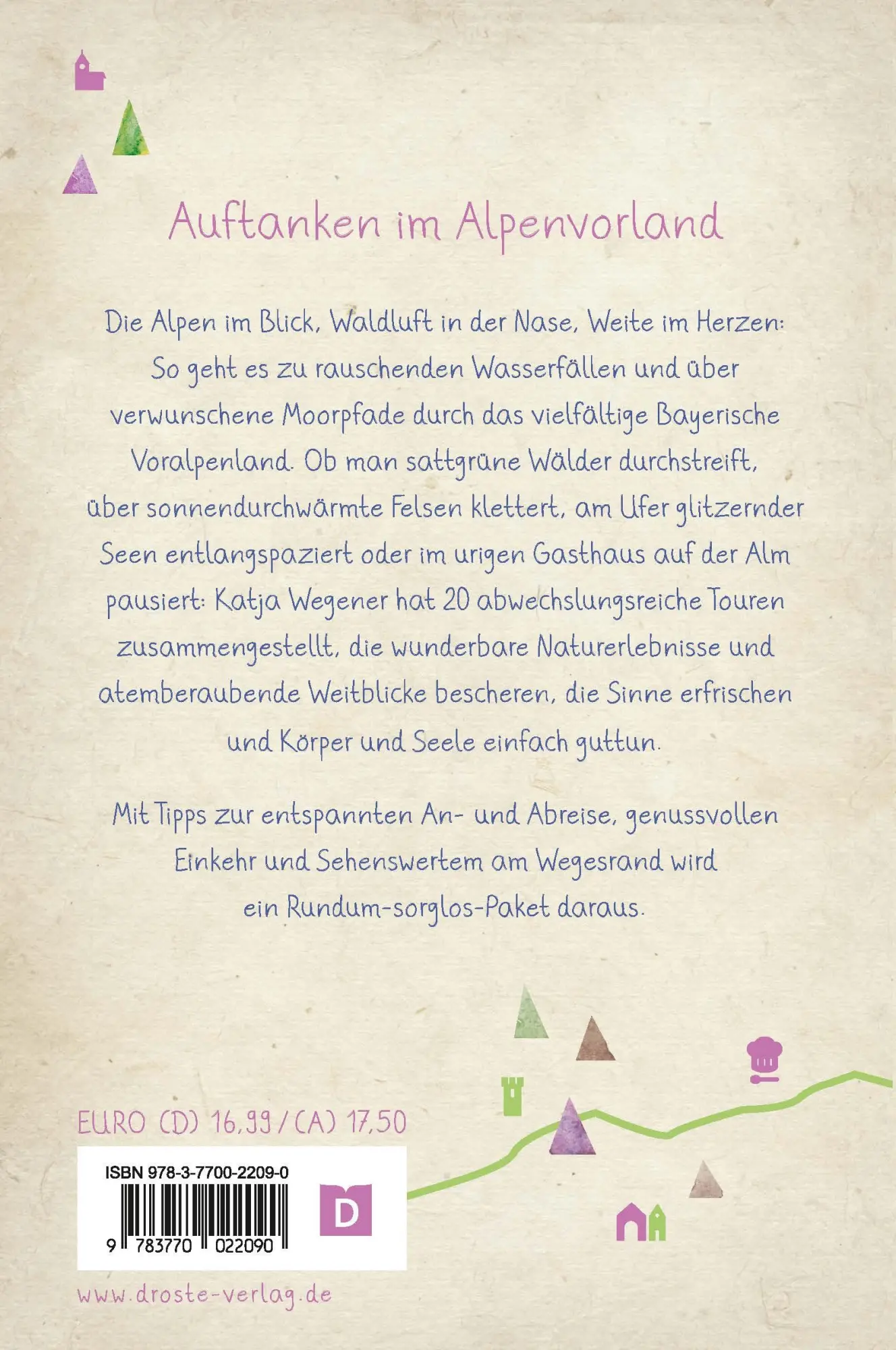 Rückseite: 9783770022090 | Bayerische Voralpen. Wandern für die Seele | Wohlfühlwege | Wegener