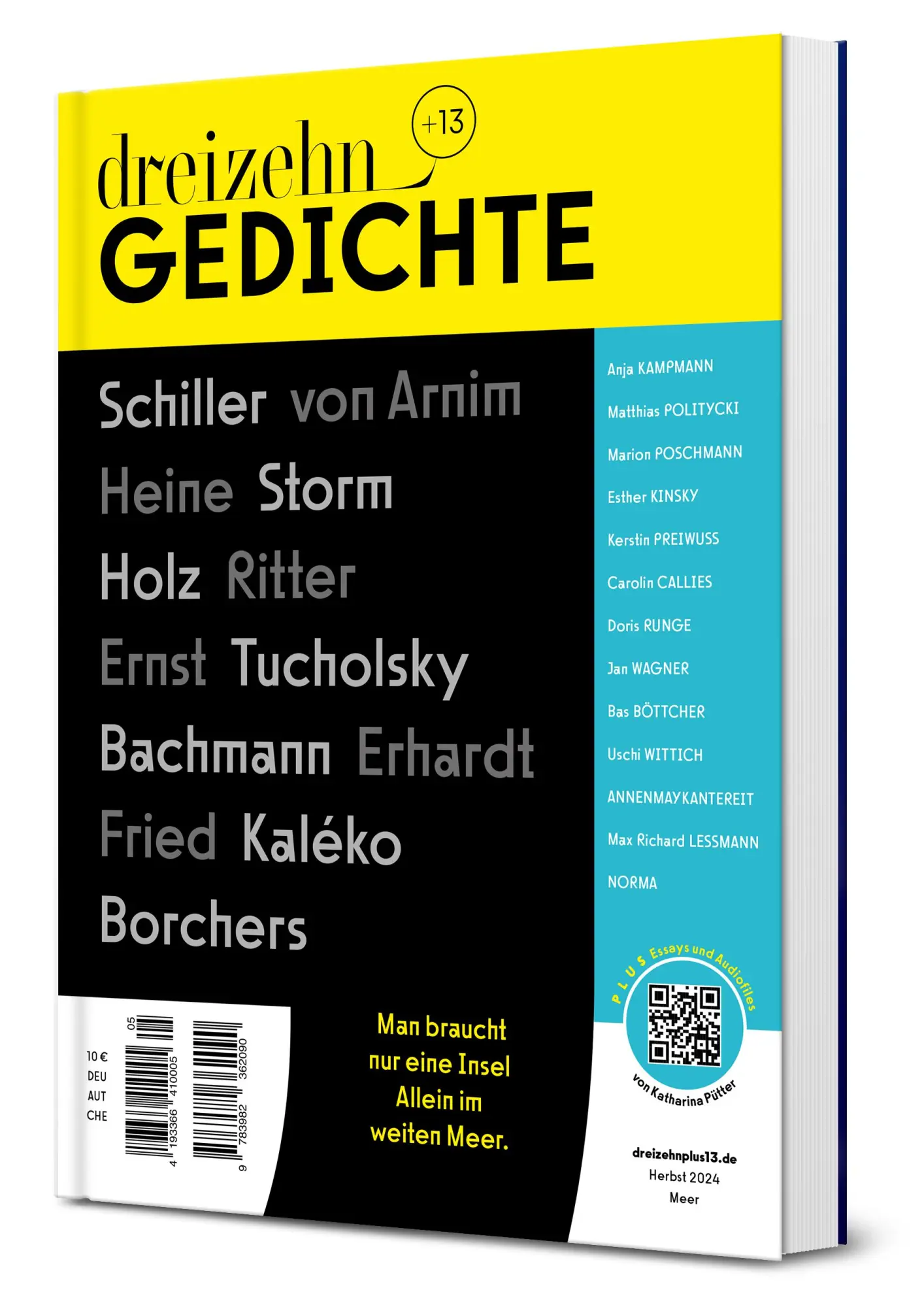 Cover: 9783982362090 | dreizehn +13 Gedichte | Lyrik vom Meer | Katharina Pütter (u. a.)