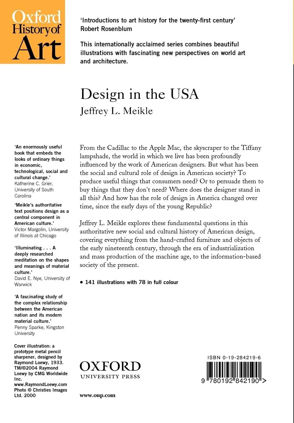 Rückseite: 9780192842190 | Design in the USA | Jeffrey L Meikle | Taschenbuch | Englisch | 2005