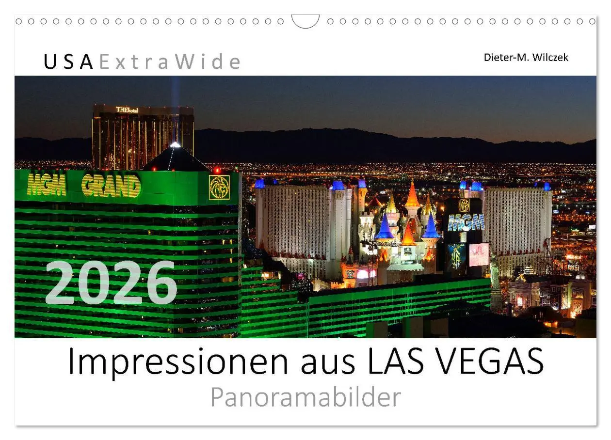 Cover: 9783457272190 | Impressionen aus LAS VEGAS (Wandkalender 2026 DIN A3 quer),...