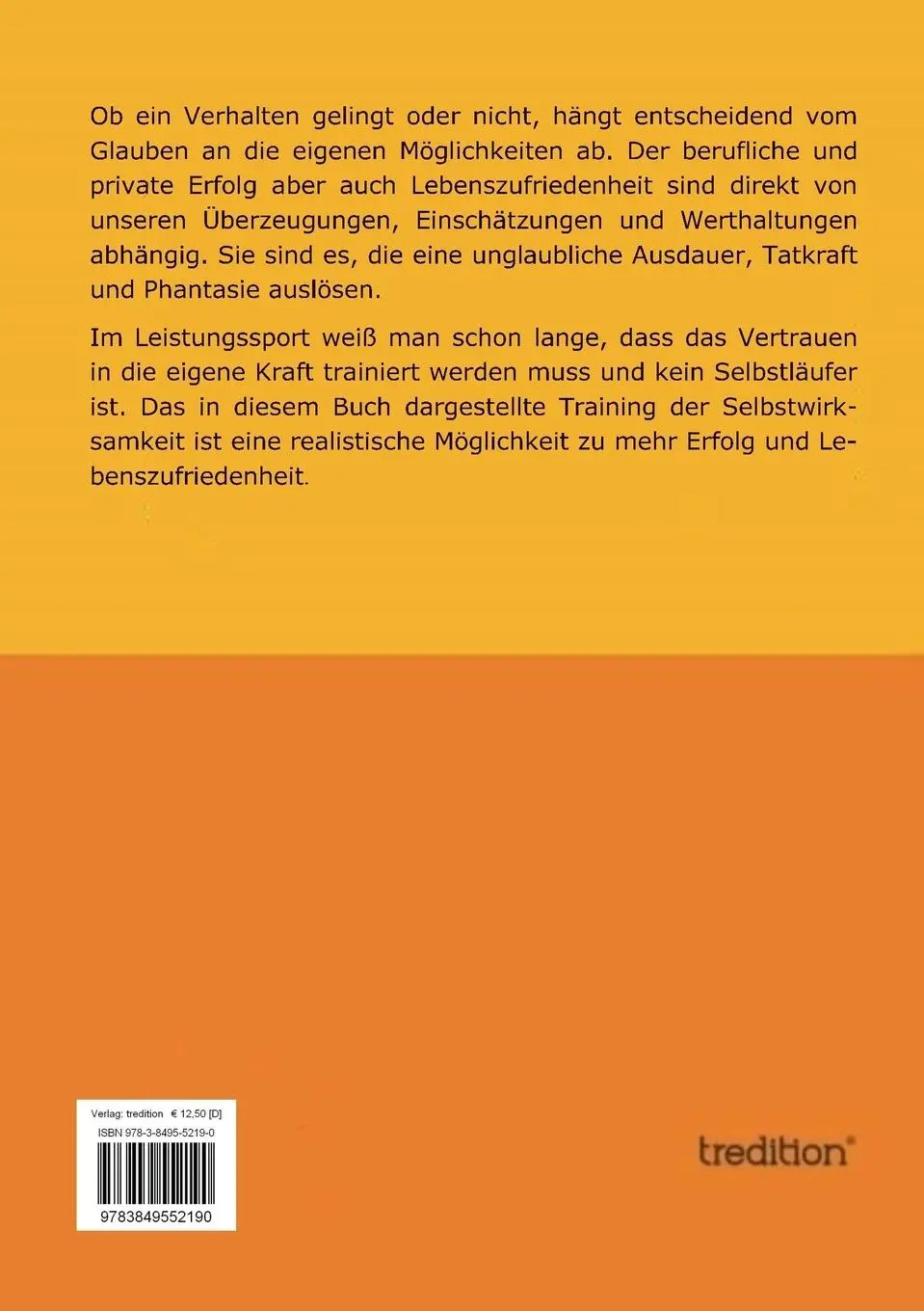 Rückseite: 9783849552190 | Yes I can, das geht! | Training der Selbstwirksamkeit | Martin Volgger
