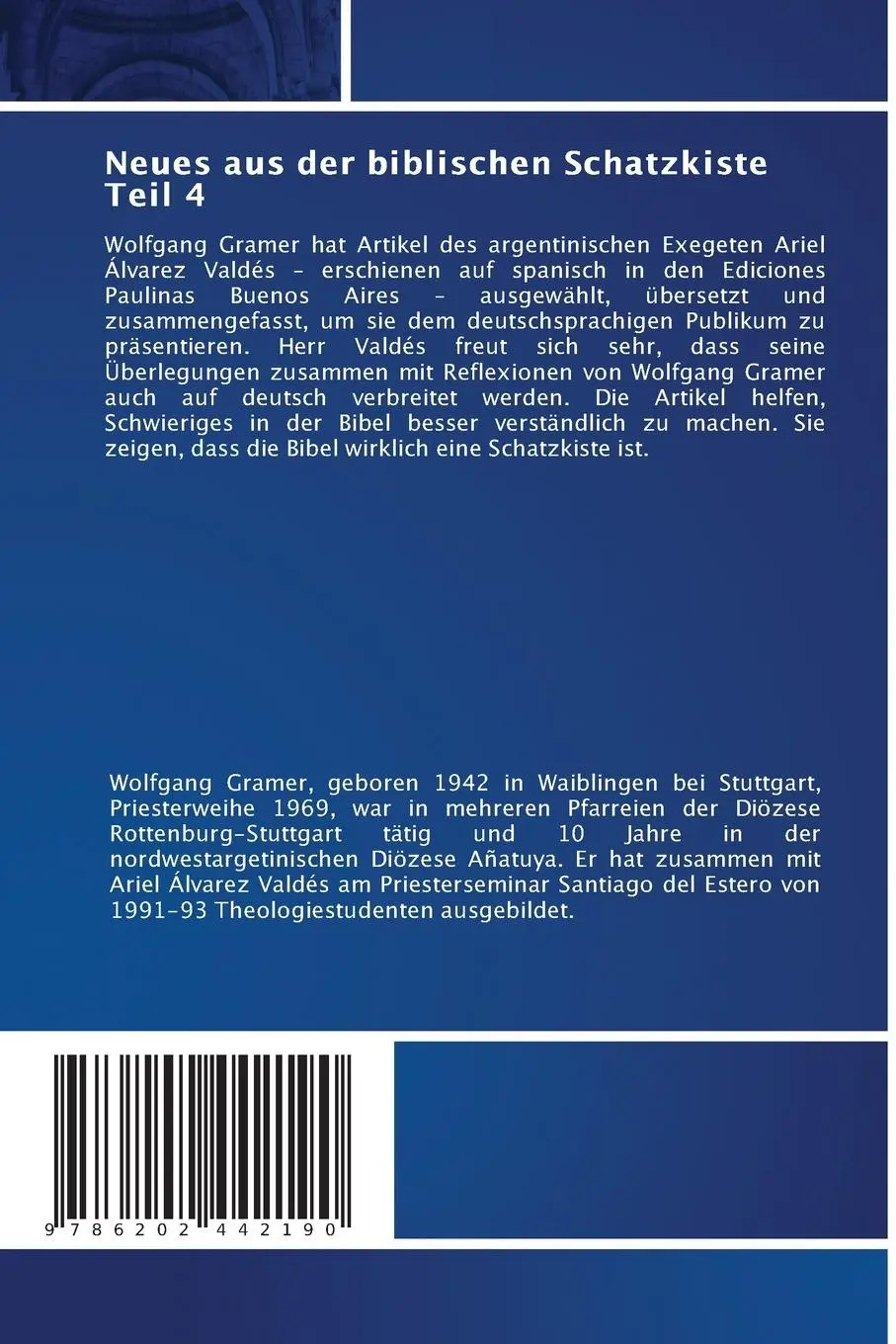 Rückseite: 9786202442190 | Neues aus der biblischen Schatzkiste Teil 4 | Wolfgang Gramer | Buch